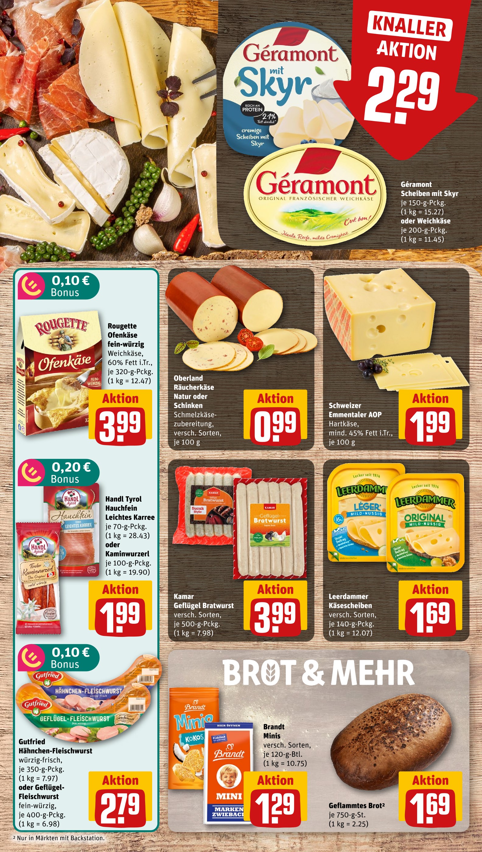 Gebäck Angebot im aktuellen REWE Prospekt auf Seite 9